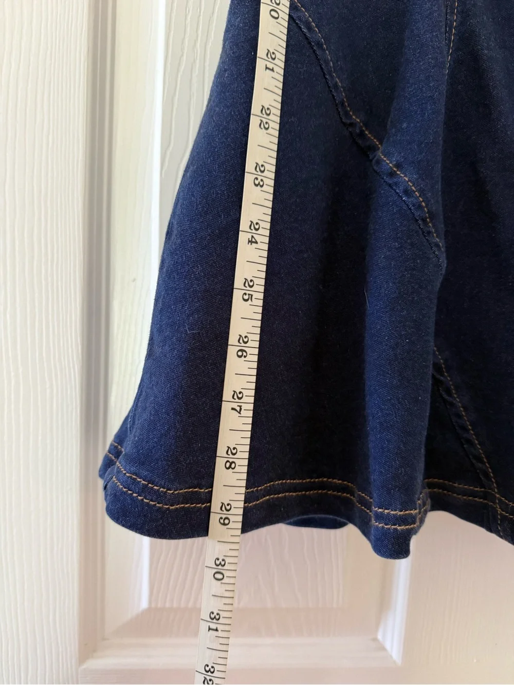 Akira Audrey Denim Mini Dress Romper